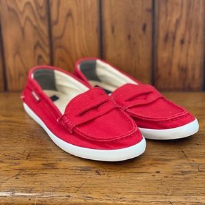 Cole Haan Red Canvas Loafers